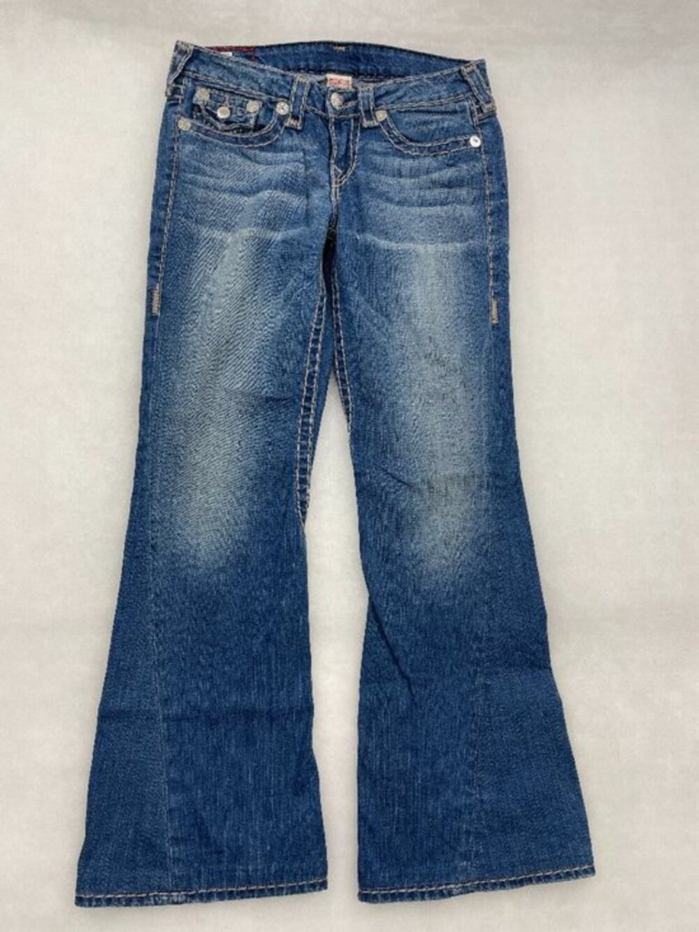 True Religion Joey Super T Flare Leg Jeans Made In USA Vintage Women's 29x31